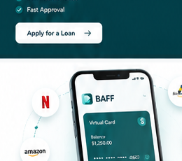 BAFF USD card on phone showing how Nigerians create a dollar virtual card